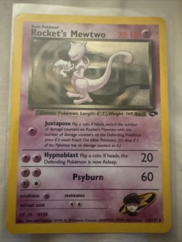 Pokémon Rocket's Mewtwo 1st Edition Holo 014/132 70HP