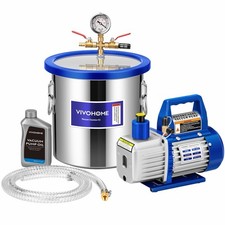 VIVOHOME 3 Gallon Vacuum Chamber Kit w/ 3.5 CFM Pump - Degassing Resin Silicone