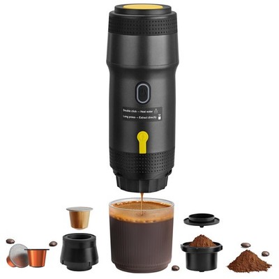 Portable Espresso Maker with Intelligent Anti-Dry Burn,25Bar Self-Heating 7Mi...