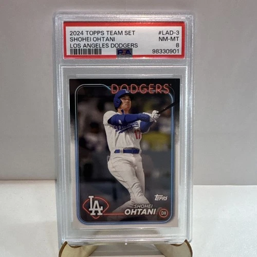 2024 Topps Team Set Shohei Ohtani Los Angeles Dodgers  #LAD-3 PSA 8