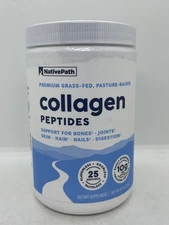 NativePath Collagen Peptides Powder Hydrolyzed Type 1 & 3 Exp 11/27 8.8 oz 25 sv