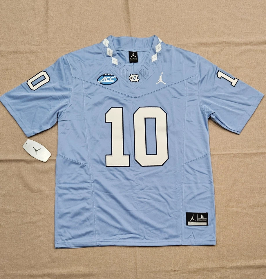 Drake Maye #10 North Carolina Tar Heels Jersey  - FAST SHIPPNG - Image 3 of 4