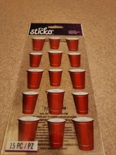 Sticko~Party Cups~Stickers for scrapbooking/crafts