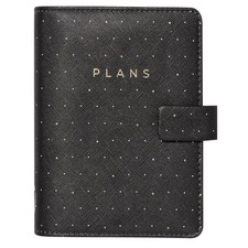 Filofax Moonlight Organizer, Pocket Size, Black W/ Gold Accents New In Box