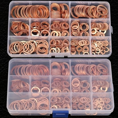 #ad #ad Copper Washer Assortment Kit Multiple Sizes for Automotive amp; Mechanical Sealin $9.99