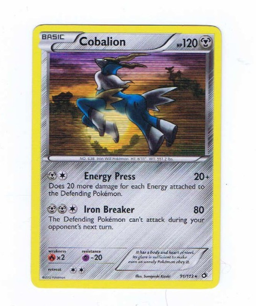 Cobalion 91/113 Legendary Treasures Holo LP