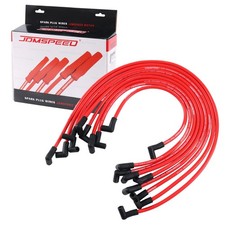 JDMSPEED New 10.5mm Spark Plug Wire Set Replacement for HEI SBC BBC 350 red