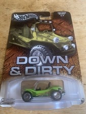 100% Hot Wheels Metal Collection Down & Dirty Meyers Manx Green Real Riders