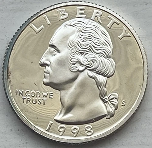 1998 S Washington PROOF 90% Silver Quarter