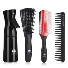 Hair Brush Set, Detangler Brush for Natural 3/4Abc Curly Hair, Hair Brushes for