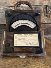 Antique Weston Electrical Instrument DC Voltmeter Model 45 Amazing Condition