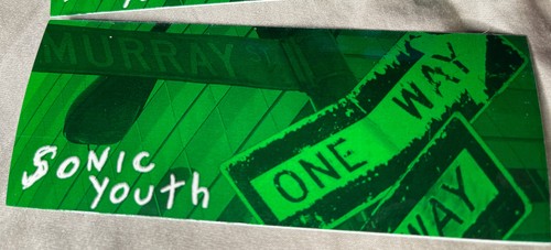 SONIC YOUTH 2002 MURRAY STREET promo sticker #2 Flawless NOS 5 STICKERS - Picture 2 of 3