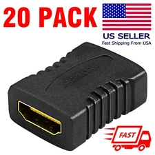 Ultrapoe 20 Pack HDMI Female To Female Extender Coupler Adapter HDTV 1080P 4K