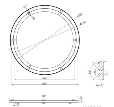12-Inch (300mm) Heavy Duty Aluminum Lazy Susan Turntable Bearing - 160 Lb Capacity 11 thumbnail image