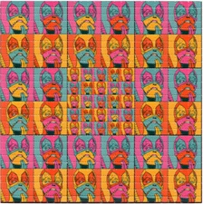 TACOs Dead -POP- Pool BLOTTER ART perforated sheet paper psychedelic art