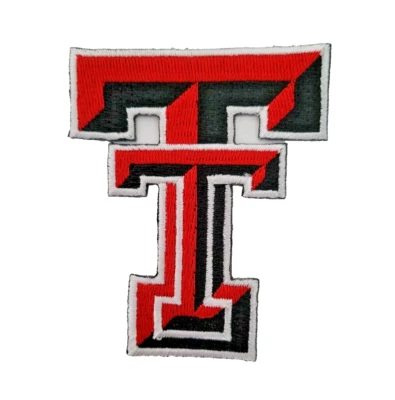 Texas Tech University NCAA Team Logo Embroidered 3in Iron / Sew-On Patch