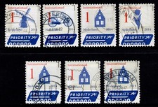 NETHERLANDS 2014 DUTCH ICONS (7) STAMPS USED.