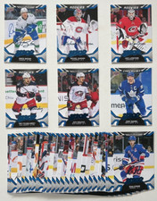 LOT OF (34) DIFFERENT 2022-23 UPPER DECK MVP HOCKEY, BLUE SCRIPT 0426725D