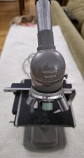 Vintage Myacope Microscope No. 572876 Scientific Metal Heavy Duty READ 