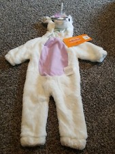 NWT Halloween Costume Plush Unicorn Baby Infant 0-6 Months Hyde and EEK 
