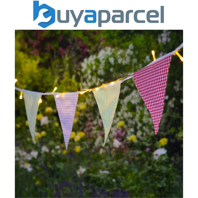 Noma Solar Powered 30 Led Village Bunting Lights For Sale Online Ebay