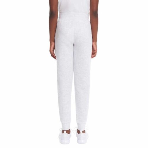 Puma Youth Girl's Fleece Lined Joggers Pants, Gray Heather White M 10/12 - Picture 2 of 3