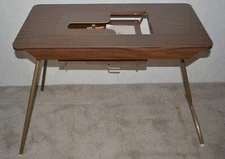 Roberts Sewing Table Folding Vintage 36 x 19 Inch Top Fold Up Top