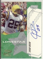 josh reed rookie rc draft auto autograph lsu bengal tigers college lonestar 2002