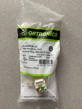 Ortronics OR-KS5EA-13 Cat 5e Keystone Jack, Ivory