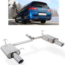 FOX Sportauspuff re li je 1x100mm schräg scharf Honda Accord VII Typ CM2 Tourer