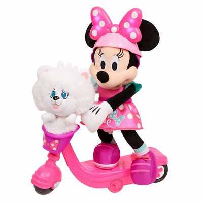 【minnie】 Minnie's Happy Helpers Sing & Spin Scooter Minnie Plush ~ Brand