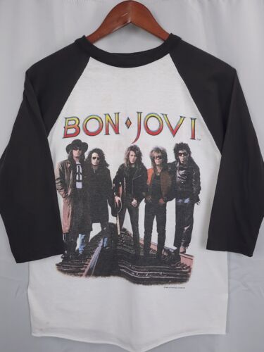 Vintage BON JOVI T Shirt 1989 Brotherhood tour 80… - image 1