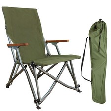 osoltus Faltsessel Lounge Low Campingstuhl Bergen Alu eloxiert oliv grün