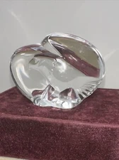 Steuben Glass Crystal #5519 Eagle Bird Hand Cooler Paperweight Figurine 2 7/8"
