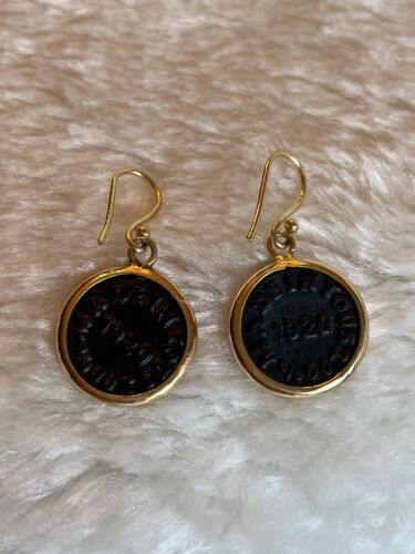 Authentic 18K Yellow Gold and Cooper TOUS Earrings - Picture 2 of 3