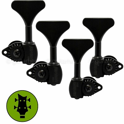 NEW Hipshot USA HB6 3/8'' Ultralite  Bass Tuning L2+R2 - Y Key 2x2 SET - BLACK