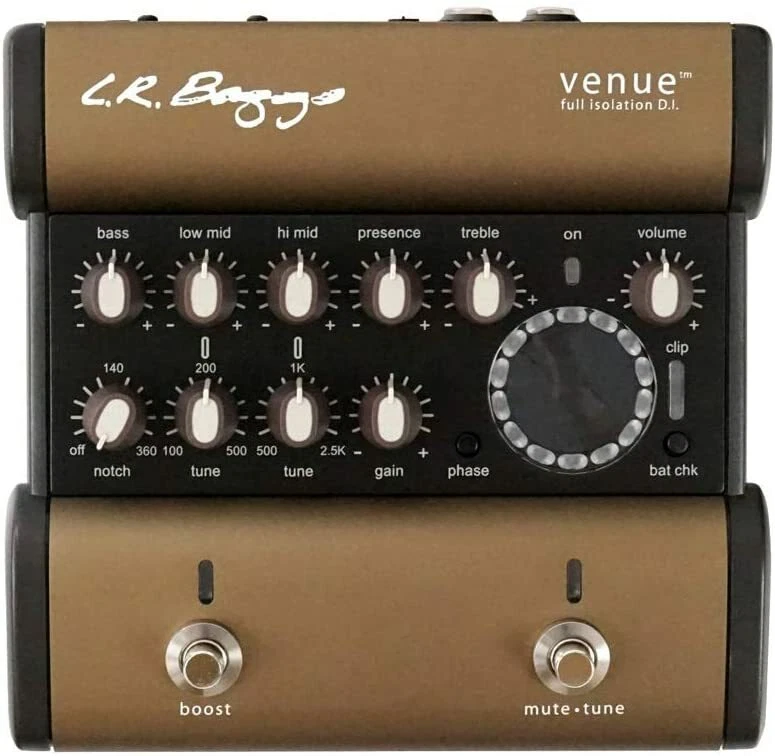 Used L.R.BAGGS VENUE D.I. Preamp DI for acoustic guitar Effector