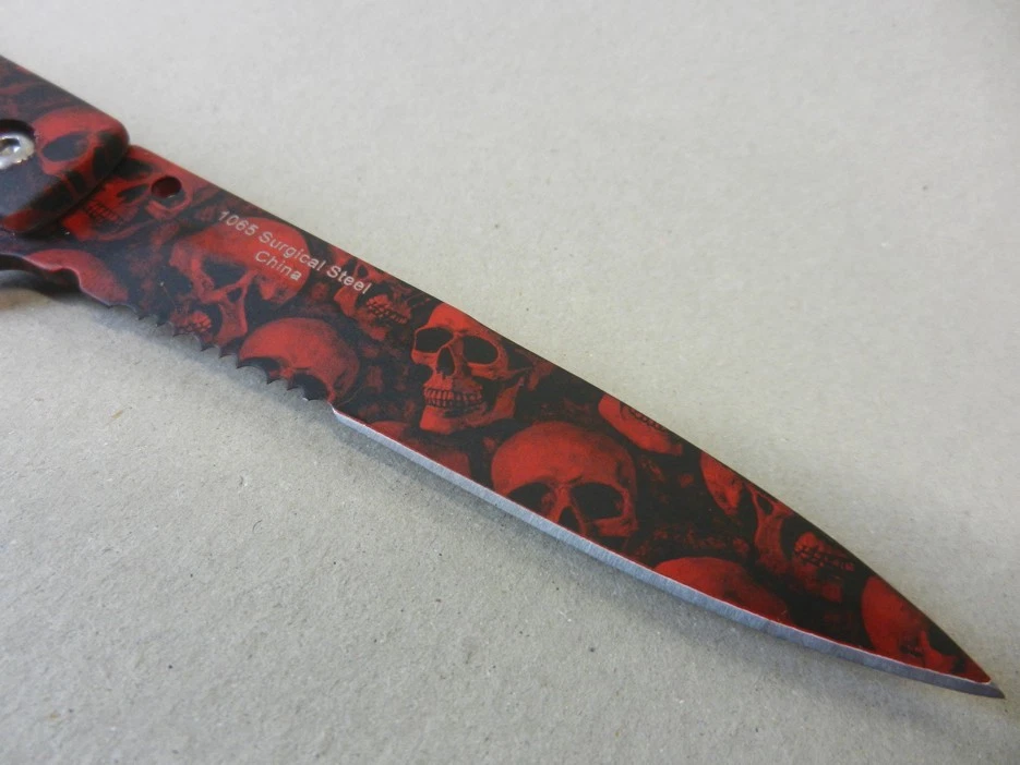 High Performance Quality Folding Knife Red War Tech  - image 2 of 4