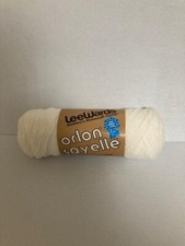 Vintage Yarn - LeeWards - Orlon Sayelle - White - 1001 - Lot 094514 - New Skein