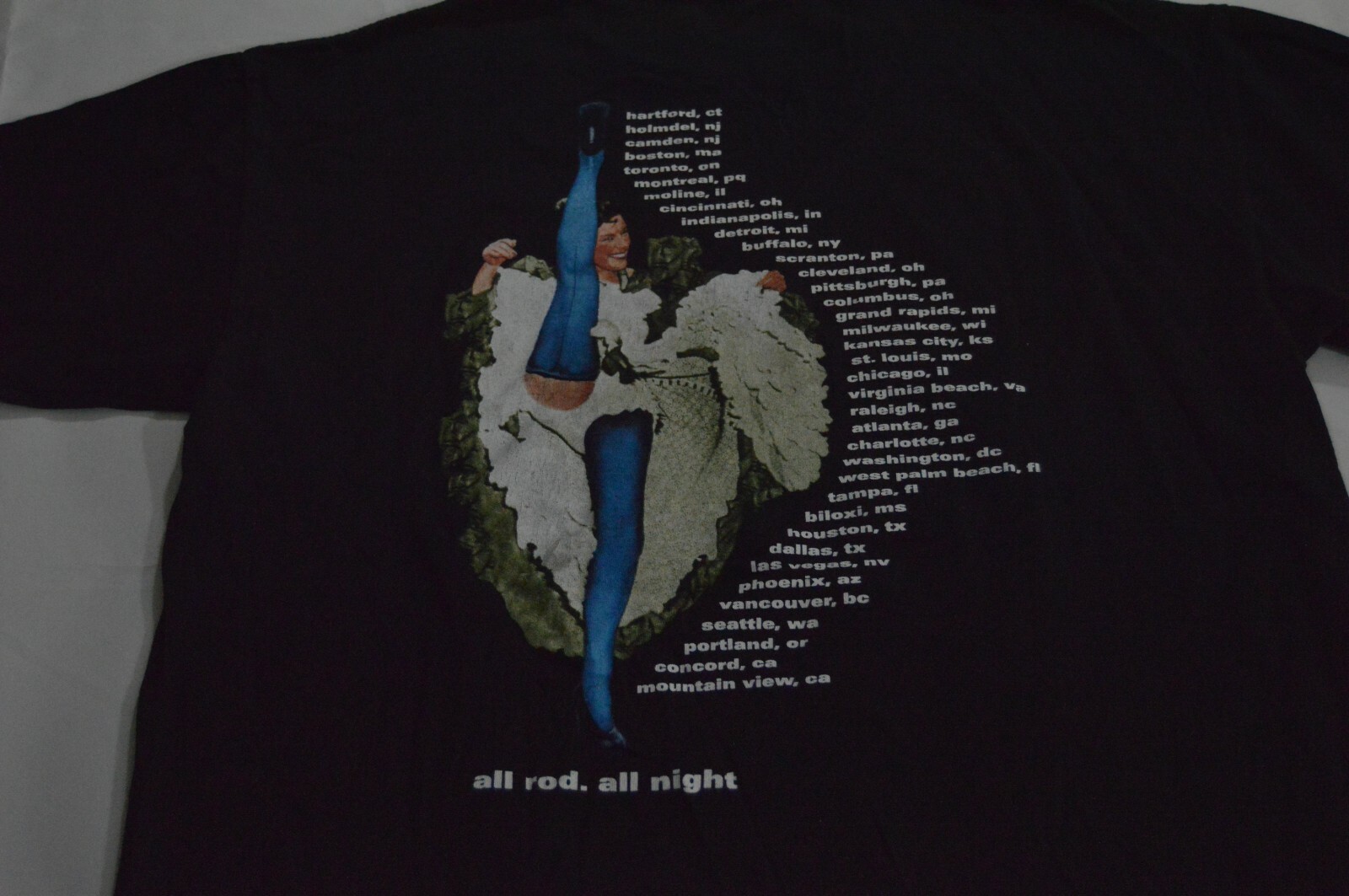 Rod Stewart Vintage T-Shirt 1998 "All Rod All Nig… - image 6