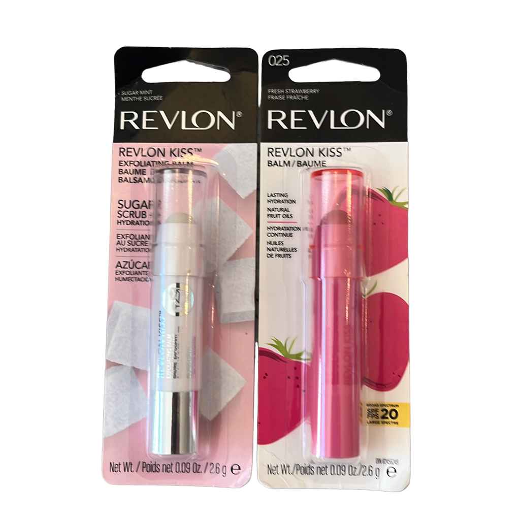 Revlon Kiss Lip Balm Sugar Mint Fresh Strawberry 25 Sealed-image