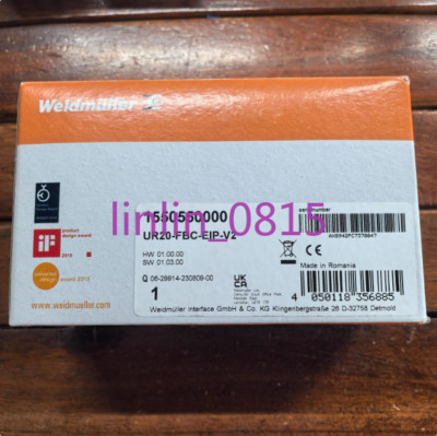 1Pcs New Weidmuller module UR20-FBC-EIP-V2 1550550000