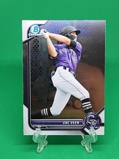 2022 Bowman Chrome Prospects Baseball, Base Card #BCP-13 ZAC VEEN   Rockies