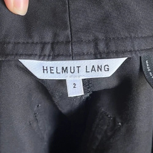 Pantalones Cortos HELMUT LANG Lino/Algodón Marinero Carga en Negro Talla US 2 Foto 4 de 4