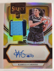 2024 Select WNBA Kamilla Cardoso Rookie Patch AUTO SILVER RPA RC SICK PATCH