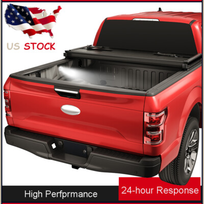 #ad 6.5FT FRP Hard Tri Fold Tonneau Cover Truck Bed for 2015 2025 Ford F150 Pick up $385.59