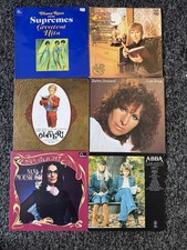Vinyl Record LP Bundle Abba Diana Ross Barbra Streisand Elton John Stevie Wonder