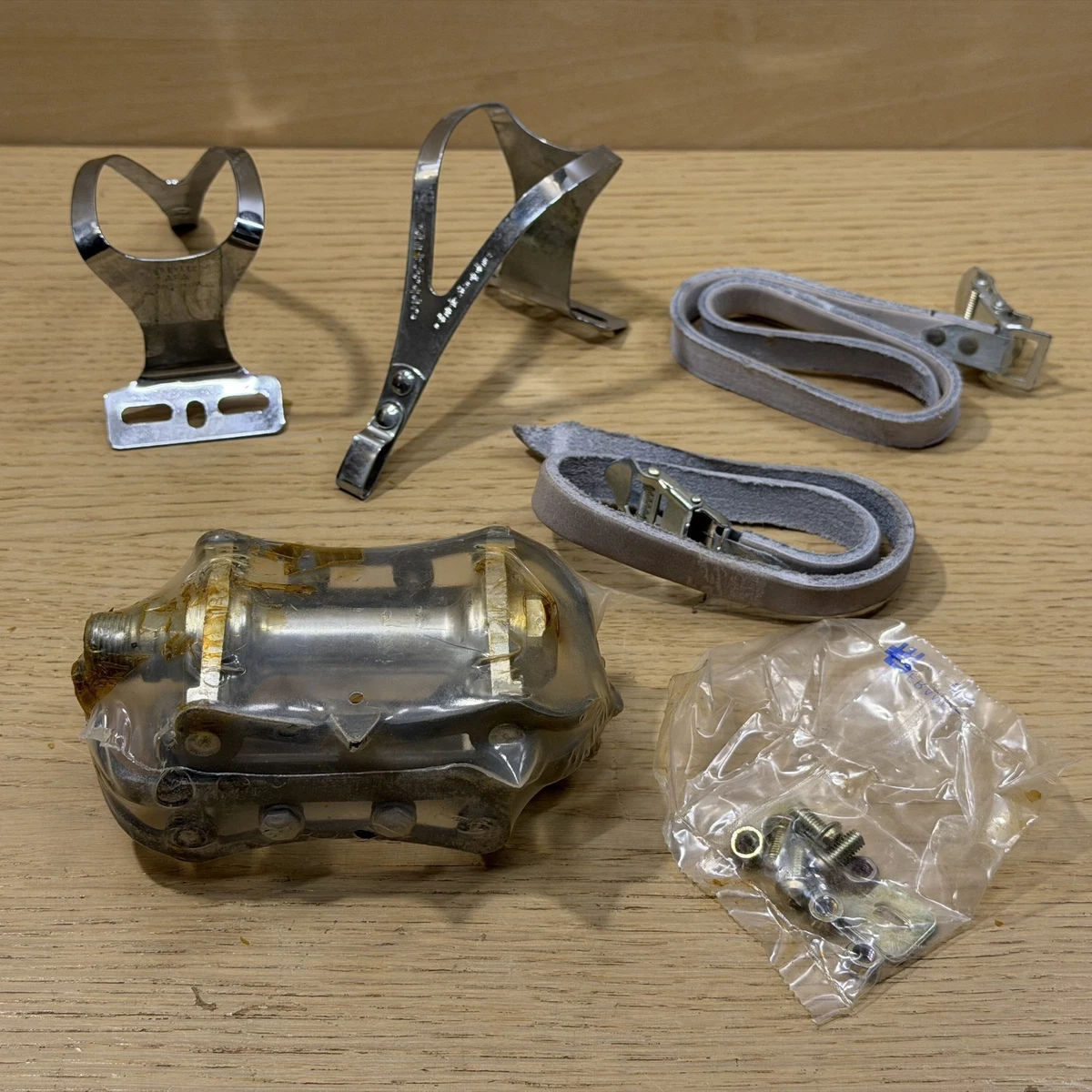 Maillard Normandy black anodized vintage pedals for Peugeuot