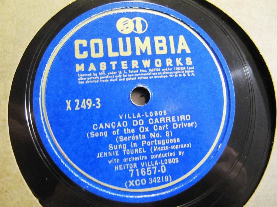 BRAZILIAN Heitor VILLA LOBOS conducts SERESTAS Serenades Jennie Tourel COLUMBIA - Image 3 of 4
