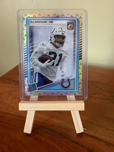 2025 Panini Donruss Optic - Rated Rookie DJ Giddens #258 Fire Prizm (RC)